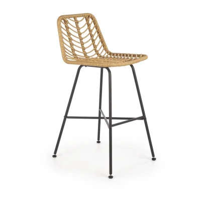 CHAIR H97, BLACK / NATURAL